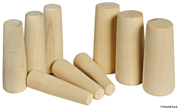 Serie di 9 coni in legno 20-49 mm - 22.803.81